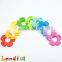 EU Standard Colorful Flower Shape Infant Teething Pendant Baby Teether