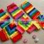 Wholesale rainbow striped print children posh kids knitted leg warmer cotton baby leg warmer