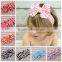 Wholesale top knot turban hair accessories , stripe baby girl headband M5062411