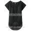 A pocket bat short sleeved chiffon shirt blouse color perspective SD100