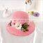 Simple Summer Sun Hat Straw Hat Flower Trimmings Hat