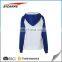 Custom made two tone wholesale hoodies with own logo