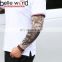Summer Outdoor Cooling Cycling Sun Block Tattoo pattern Uv Protection Sleeve Ice Silk Cone Thimble sunscreen Sleeves