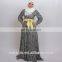 Muslim woman dress with belt high quality fashion muslim wear