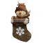 34CM Medium 3D Personalized Craft Cute Decoration and Gift Bag Christmas Stockings - Snowman