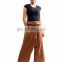 Napat Clothing New Pattern Design fisherman pants drawstring waist 2Tone Pants Cotton100% Free Size