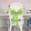 wholesale cheap wedding beautiful flocking organza chair sash