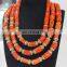 High quality afrian coral beads jewelry /handmade coral beads jewelry /nigerian italian coral beads