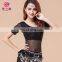 Fashion Short Sleeve Bellydance Top Women Belly Dancing Clothes Professional Water Yarn Belly Dance Costume Top S-3074