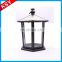 Fashionable Design Professional Manufacturer glass and metal hanging candle wick holder parts