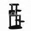 Pet Factory Wholesale Black Climbing Wooden Cat Tree Scratchier
