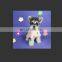 Dog Clothes Summer T-shirt Elegant Small Flower Printed Shirt Short Sleeve Shirt Schnauzer Corgi Teddy Pomeranian Pet Clothing