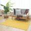 Living room decoration big size plain floormat kid's carpet cotton weave carpet for children's bed room