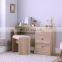 Dressing Table Coiffeuse Tocador Makeup Dressers Pink Mirror White Wood Wooden Style Sets Modern