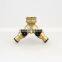 Brass Hose Pipe Tool 2 Way Connector 2 Way Tap Garden Hoses Pipes Splitters