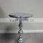 aluminum tea coffee table with silverish finish