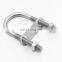 Pipe u bolt clamps Zinc Galvanized U Bolt Pipe Clamp