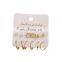 Popular European Jewelry Suit Irregular Geometric Acrylic Drop Earrings Hollow Acrylic Tassel Drop Earrings Set for Women
