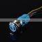 16mm 9-24V 12V 110V 220V Waterproof Metal Push Button Switch With LED light power signal momentary latching 1NO 1NC wide voltage