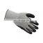 Cut-resistant gloves for industrial work with wrinkle latex coating level 3