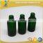 glass essential oil bottles with different color