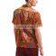 Wholesale kemeja Clothes Custom casual Silk Satin Printed Men Hawaiian Shirt