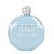 High Quality Outdoor Portable, Stainless Steel Whiskey Hip Flask Diamond Glitter Rainbow Women Mini Round Hip Flask/