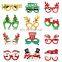 Customer Oreinted Glitter Paper Children Eye LED Light 3D Decoration Christmas Glasses
