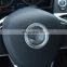 For BMW X1 F48 2016 2017 ABS Matte Chrome Steering Wheel Decoration Ring Trim Car Accessories Stickers Newest