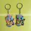 2015 China OEM manufacturer promotional 2d 3d custom soft PVC rubber keychain with SEDEX certified