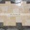 Premium Selection Quality Wholesale Extra Light Travertine Pattern Set Tile Chiseled Edge Brushed CEM-FPT-01