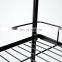 3 Tier Rolling Utility Cart with Wheels Multifunctional Metal Storage Cart Organizer Adjustable Trolley Cart with Handle