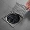 Gun gray invisible odor proof floor drain core stainless steel toilet bathroom long shower washing machine sewer artifact