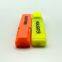 Suppliers custom kids Highlighter pen square shape 2 colors mini high lighter marker pen for school