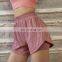 Wholesale Custom Logo Two-in-one Casual Yoga Shorts Women Gym Fitness Sports Wear Short Pants Outdoor Running Hot Shorts