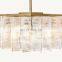 Hengzhi  Customize Dining Room Nine Lattice Glass Pendant Light  Living Room Light LATTICE SQUARE CHANDELIER
