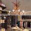American rustic vintage Style dining room living room Large Antler Resin Decor Hanging chandelier