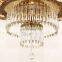 modern hotel copper luxury hanging lights gold brass large crystal chandelier