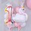 32 Inch Whooper White Swan Aluminum Foil Balloons Baby Shower Swan Theme Birthday Theme Party Scene Decoration Number Balloons