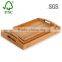FSC Accept OEM large bamboo service tray