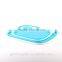Made in China fashional round pyrex glass pizza plate/ microwave glass plate