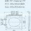 HL-080 MEIYE PP 455*355*62mm Rectangle Soft-closing Toilet Seat Cover Ramp Down Toilet Lid