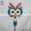 metal owl outdoor garden decor stake