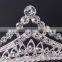 Custom rhinestone crystal large beauty pageant crowns & tiaras miss world tiaras