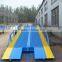 Container using loading lift table mobile hydraulic yard ramp