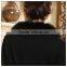 women cashmere sweater coat with luxury fox fur collar