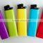 sell nylon material disposable style flint wheel cigarette gas lighter