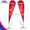 outdoor mini red teardrop banner