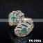 Fashion gold plated jewelry wedding diamond ring