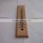 household indoor wooden thermometer w/ hanging red kerosene filled printed black font eco-friendly material